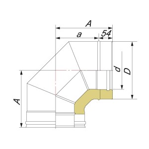 Отвод Вулкан V50R 90° D180/280, нерж 321/304