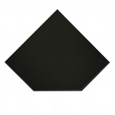 Предтопочный лист Вулкан VPL021-R9005, 1100х1100, черный
