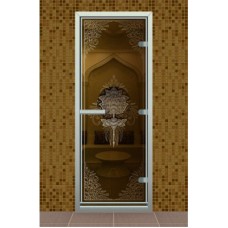 Дверь для турецкой бани серия "Цветок Лотоса"