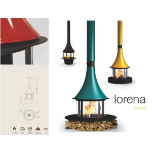 Камин Traforart Lorena, центральный, RAL Dorado