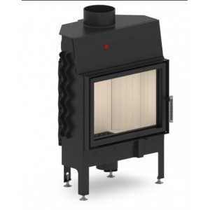 Топка Hitze ALBERO 9 kW AL9S.H-D одинарное стекло + декор шелкография по периметру