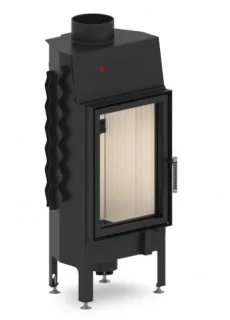 Топка Hitze ALBERO 9 kW AL9S.V-D - одинарное стекло + декор шелкография по периметру