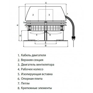 Дымосос для каминов Exodraft RS012-02