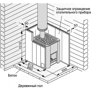 Защитное ограждение Harvia WX017