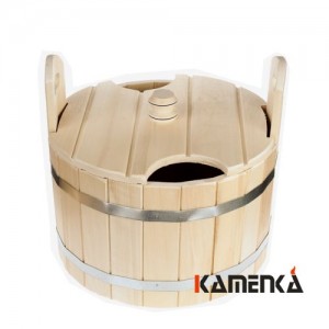 Запарник Каменка с крышкой 32 л. осина