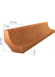 Плинтус фигурный Кедр 35x35x7 мм