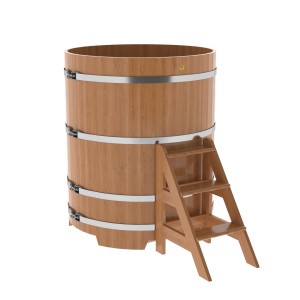 Купель для бани Bentwood круглая, d=1.17x1.4 м из дуба натурального