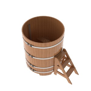 Купель для бани Bentwood круглая, d=1.17x1.4 м из дуба натурального