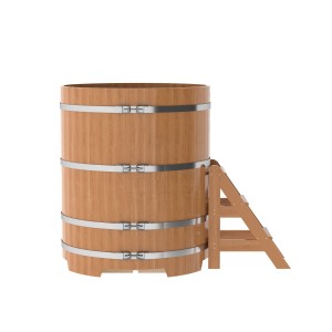 Купель для бани Bentwood круглая, d=1.17x1.4 м из дуба натурального