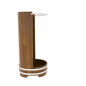 Душевая кабина BentWood с держателем для шторки из лиственницы мореной