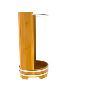 Душевая кабина BentWood с держателем для шторки из лиственницы натуральной