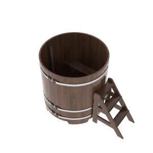 Купель для бани Bentwood круглая, d=1.17x1.2 м из дуба мореного