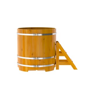 Купель для бани Bentwood круглая, d=1.17x1.2 м из лиственницы натуральной премиум