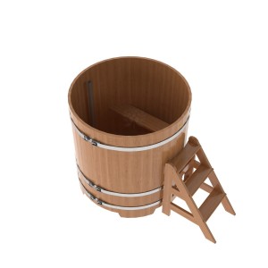 Купель для бани Bentwood круглая, d=1.17x1.2 м из дуба натурального