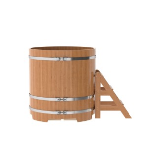 Купель для бани Bentwood круглая, d=1.17x1.2 м из дуба натурального