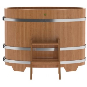 Купель для бани Bentwood овальная, 0,69х1,31х1 м из дуба натурального