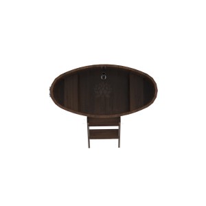 Купель для бани Bentwood овальная, 0,69х1,31х1.1 м из дуба мореного