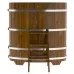 Купель для бани Bentwood овальная, 0,69х1,31х1.4 м из лиственницы мореной премиум