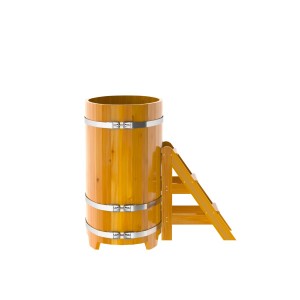 Купель для бани Bentwood овальная, 0,69х1,31х1.2 м из лиственницы натуральной премиум
