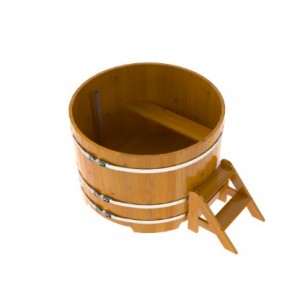 Купель для бани Bentwood круглая, d=1.17x1 м из лиственницы натуральной премиум