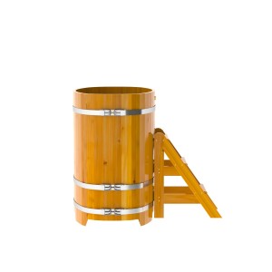 Купель для бани Bentwood овальная, 0,76х1,16х1.2 м из лиственницы натуральной премиум