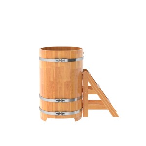 Купель овальная Bentwood из сращенных ламелей лиственницы 0,76х1,16 h=1,20
