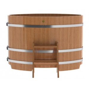 Купель для бани Bentwood овальная, 0,80х1,42х1 м из дуба натурального