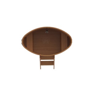 Купель для бани Bentwood овальная, 0,80х1,42х1 м из дуба натурального
