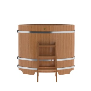 Купель для бани Bentwood овальная, 0,80х1,42х1.2 м из дуба натурального