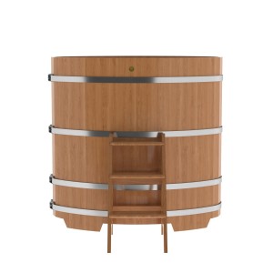 Купель для бани Bentwood овальная, 0,80х1,42х1.4 м из дуба натурального
