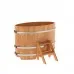 Купель для бани Bentwood овальная, 0,80х1,42х1.1 м из сращенных ламелей лиственницы