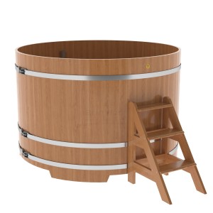 Купель для бани Bentwood круглая, d=1.80x1.2 м из дуба натурального