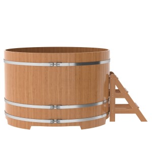 Купель для бани Bentwood круглая, d=1.80x1.2 м из дуба натурального