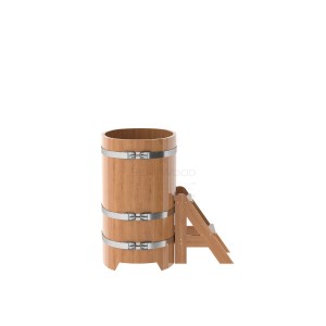 Купель для бани Bentwood овальная, 0,59х1,06х1,1 из дуба натурального