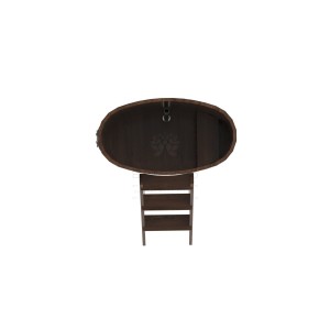 Купель для бани Bentwood овальная, 0,59х1,06х1,2 из дуба мореного