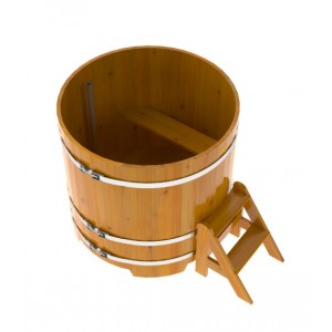 Купель для бани Bentwood круглая, d=1.17x1.1 м из лиственницы натуральной премиум