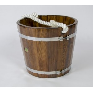 Ведро для бани BentWood 15 л из лиственницы мореной