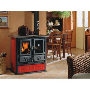 Отопительно-варочная печь La Nordica Rosetta Liberty Bil Bordeaux (Бордовый)