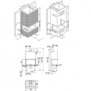 Каминная топка Rais Visio 3
