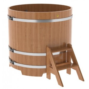 Купель для бани Bentwood круглая, d=1.17x1.1 м из дуба натурального