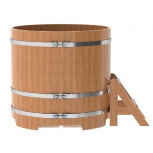 Купель для бани Bentwood круглая, d=1.17x1.1 м из дуба натурального