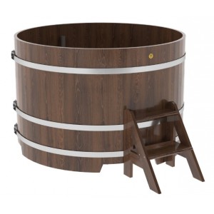 Купель для бани Bentwood круглая, d=1.50x1 м из дуба мореного