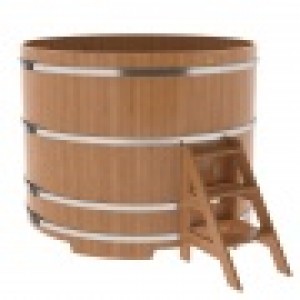 Купель для бани Bentwood круглая, d=1.80x1.4 м из дуба натурального