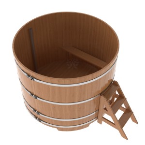 Купель для бани Bentwood круглая, d=1.80x1.4 м из дуба натурального