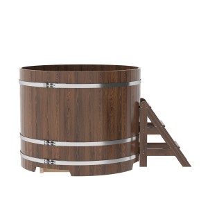 Купель для бани Bentwood круглая, d=1.50x1.2 м из дуба мореного