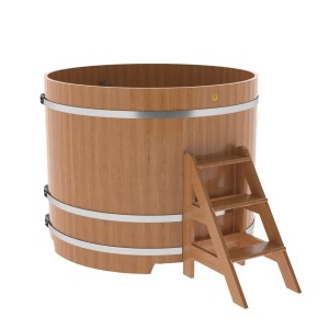 Купель для бани Bentwood круглая, d=1.50x1.4 м из дуба натурального