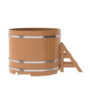 Купель для бани Bentwood круглая, d=1.50x1.4 м из дуба натурального