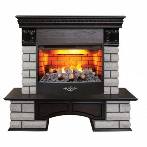 Каминокомплект RealFlame Country Lux Rock 25,5 AO с очагом FireStar 25,5 3D
