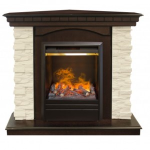 Каминокомплект RealFlame Elford Corner (угловой) AO с очагом Olympic 3D
