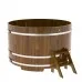 Купель для бани Bentwood круглая, d=1.80x1.1 м из лиственницы мореной премиум